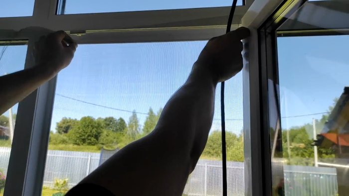 Москитная сетка своими руками установка без рамки и сверления окон