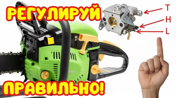 Как отрегулировать карбюратор бензопилы