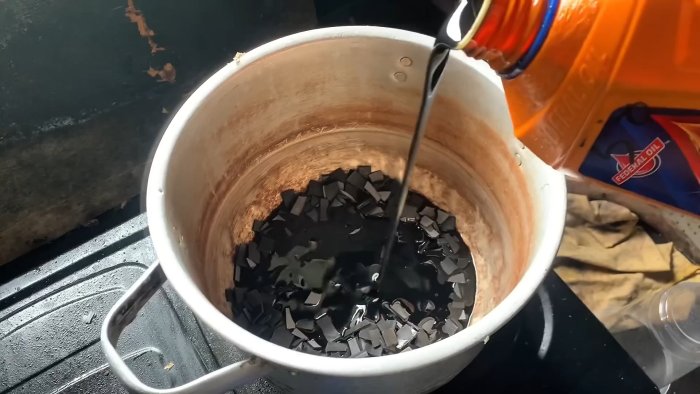 Как сделать бесплатную жидкость для гидроизоляции из старой камеры и отработки