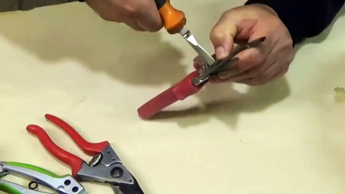 Как просто заточить секатор