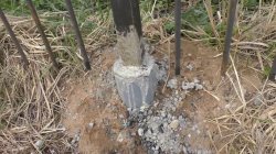 Как установить заборный столб на века Как установить заборный столб на века